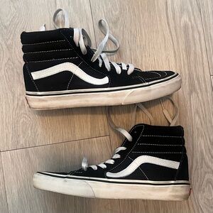 VANS SK8-HI Top Sneakers black  Size 8 Women's  6.5 Men's LIKE NEW